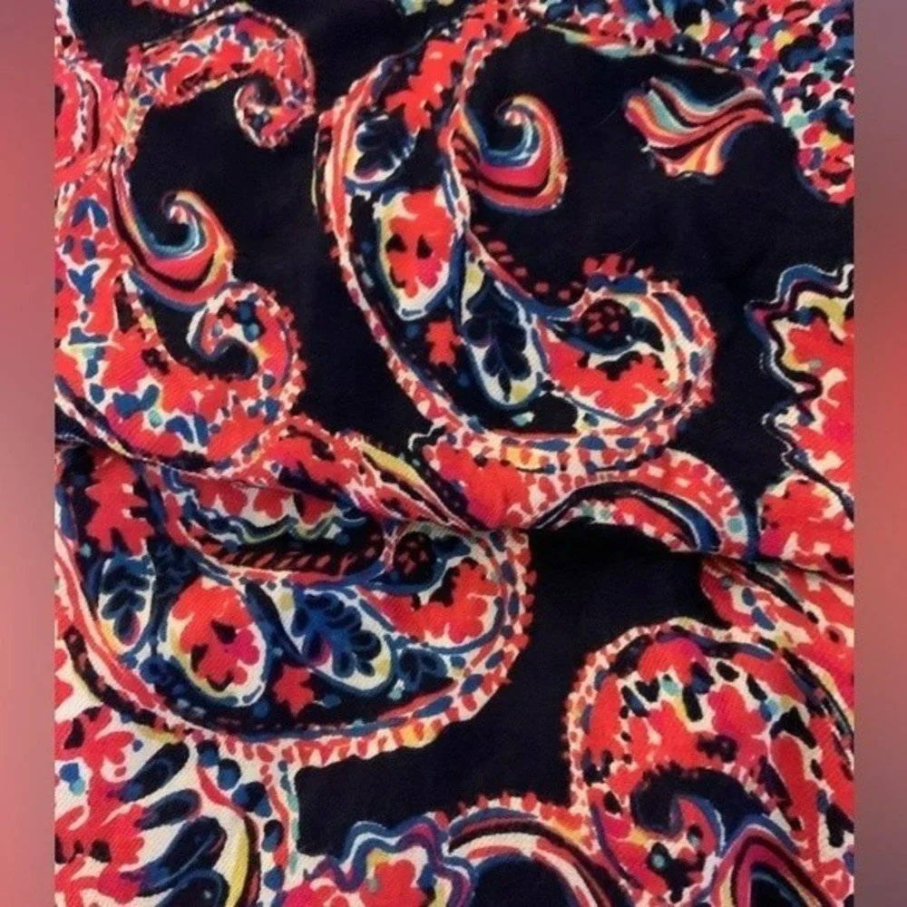 Lilly Pulitzer oversized wrap shawl scarf in navy and pink Resort collec…